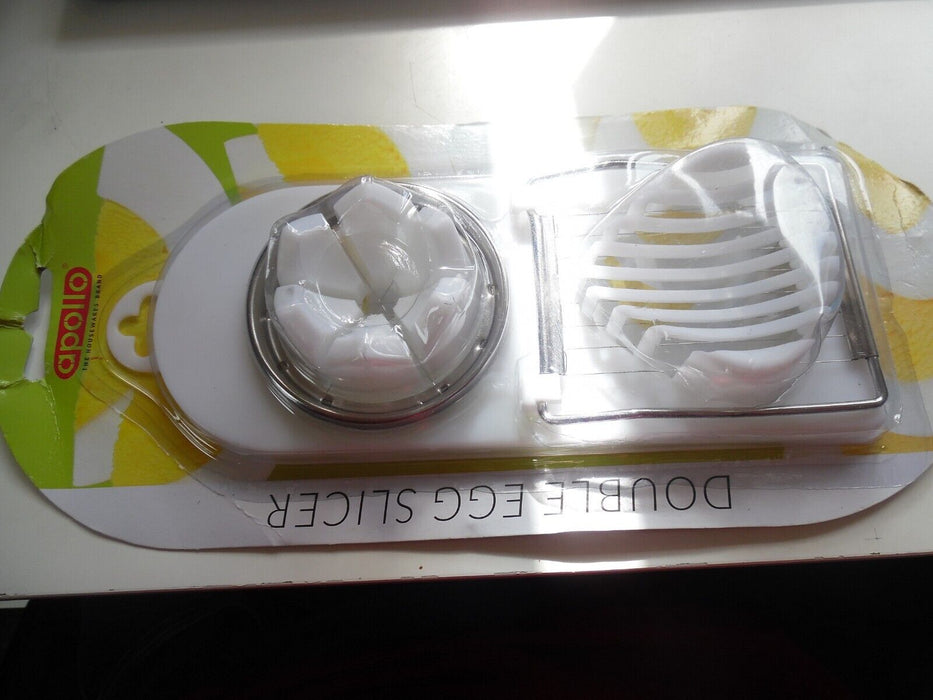 Apollo White Double Egg Slicer