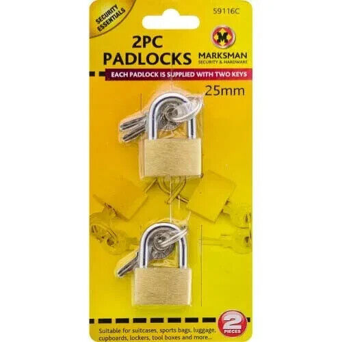 2/4/6/8/10 Pcs 20mm Mini Padlock Small Sport Bag Suitcase Luggage Brass Lock Key