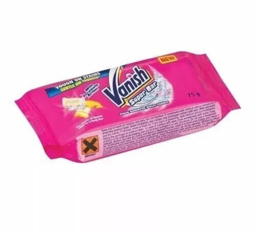 Vanish Super Soap Bars Multi Fabric Stain Remover 75g x 2