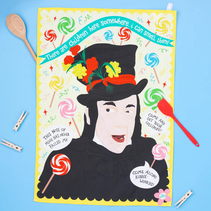 THE CHILD CATCHER TEA TOWEL by Cor Blimey