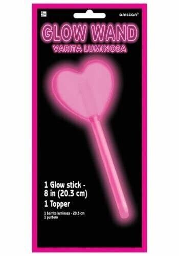 Pink Heart Glow Wand for Kids Birthday Party