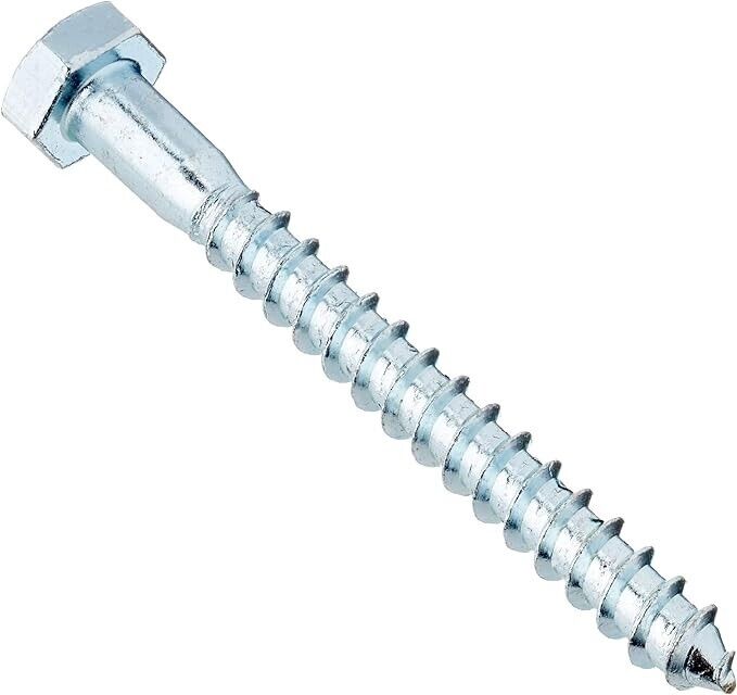 Hexagon Head COACHSCREWS (ZINC Plated) 8 X 75mm (Pack of 25)