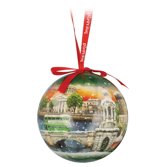 Dublin Montage Bauble With Famous Irish Landmark Design