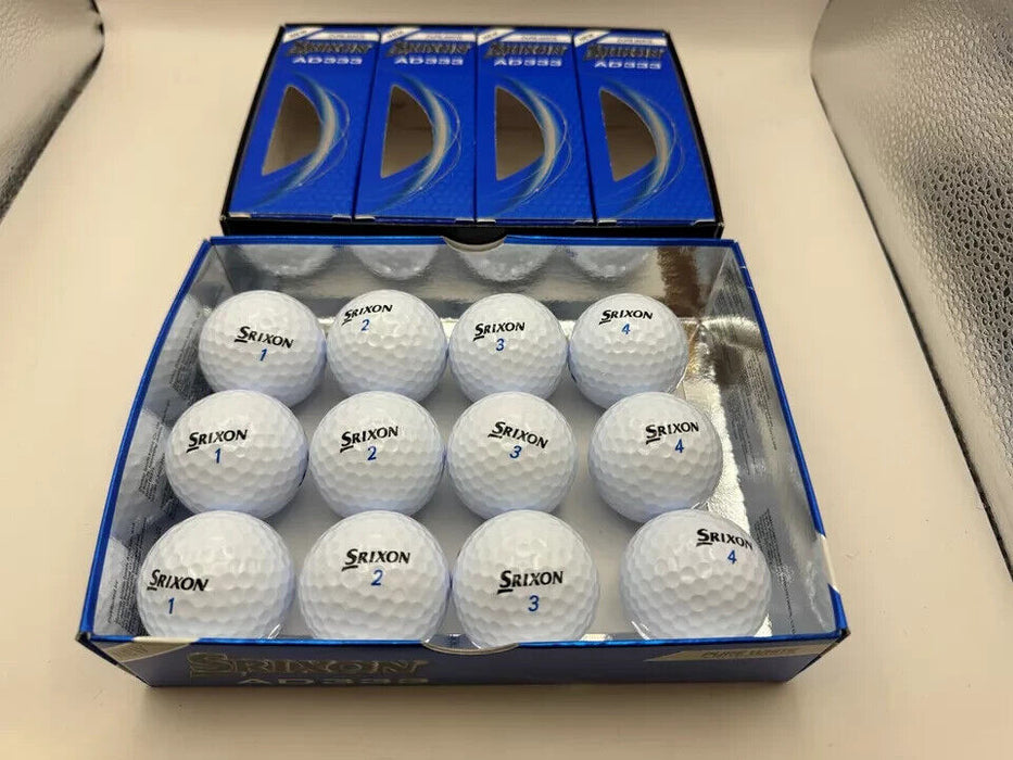 NEW-Srixon AD333 Golf Balls- 1 Dozen- NEW