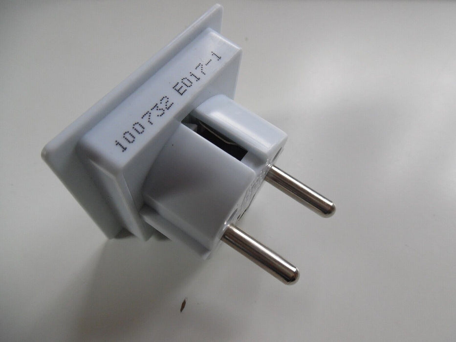 1 x UK To EU Euro Europe European Travel Adaptor Plug 2 Pin Adapter.