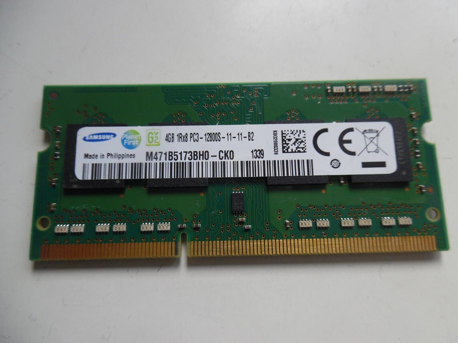 SAMSUNG 1X4GB 4GB M471B5173BH0-YK0 1Rx8 PC3L 12800S Laptop Ram Memory