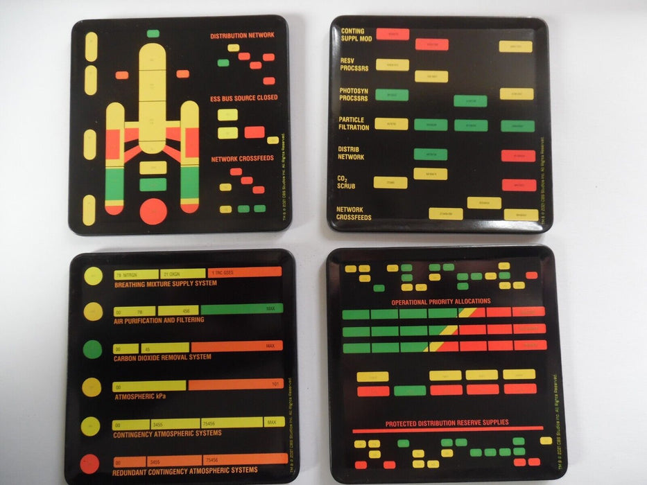 star trek drinks coasters x 4