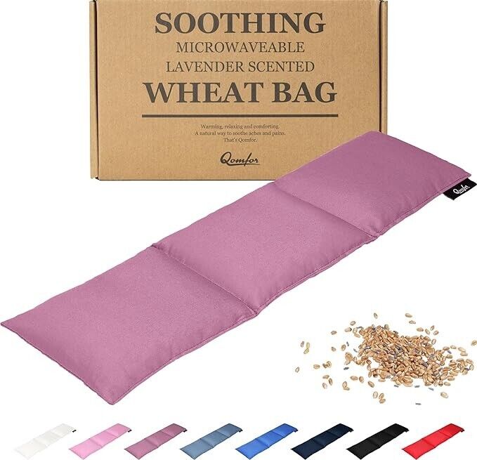 Wheat Bag for Pain Relief - Large Soothing Heat Pack Microwavable - Wheat and La