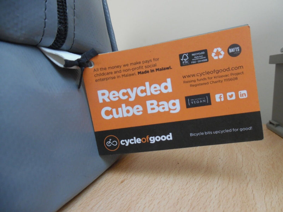 Cycleofgood Recycled Cube Bag made in Malawi