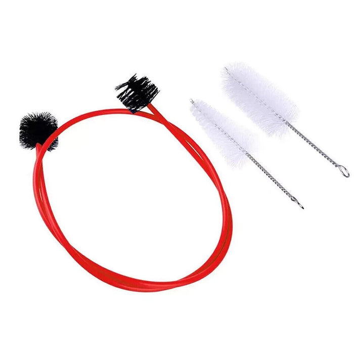 3-piece Set For Trumpet Trombone Brass Cleaner Valve Brush Rod Cleaning Kit