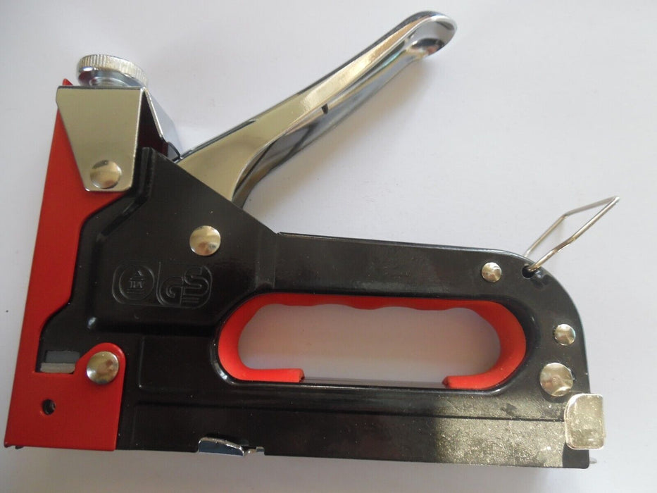 HEAVY DUTY STAPLE GUN TRIGGER STAPLE TRACKER UPHOLSTERY NAIL WOOD