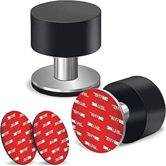 Rivada 2-Pack Door Stops with  Self-Adhesive Door Stopper