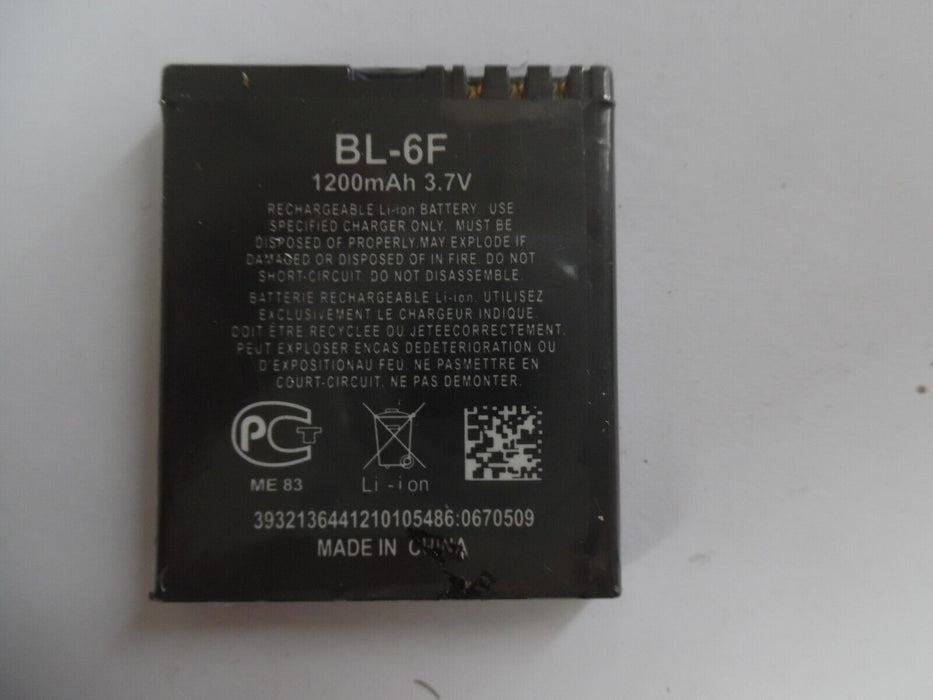 New internal Replacement Battery for Nokia N78 N79 N95 6788 6788I BL6F 1200mAh