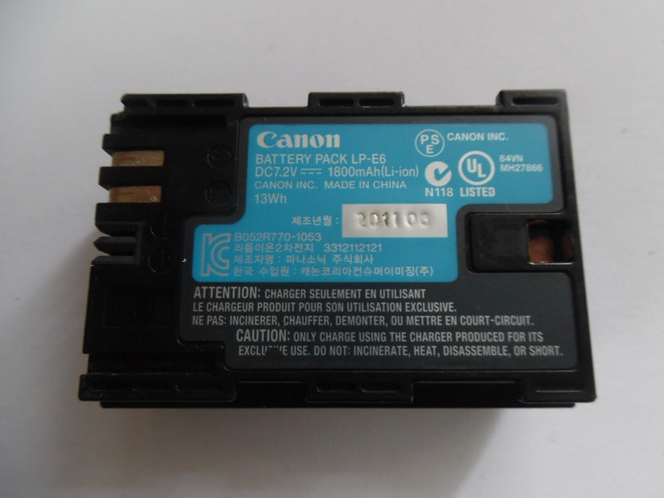 Canon LP-E6 Rechargeable Lithium-ion Battery - Canon 60D 7D 7D II  5D II  5D III