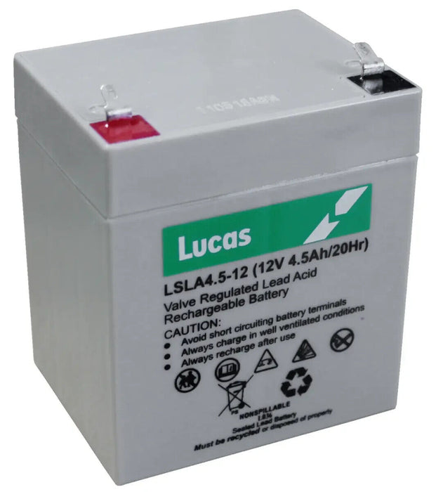 Lucas LSLA4.5-12 - Sealed Lead Acid battery 12v 4.5 Ah cell
