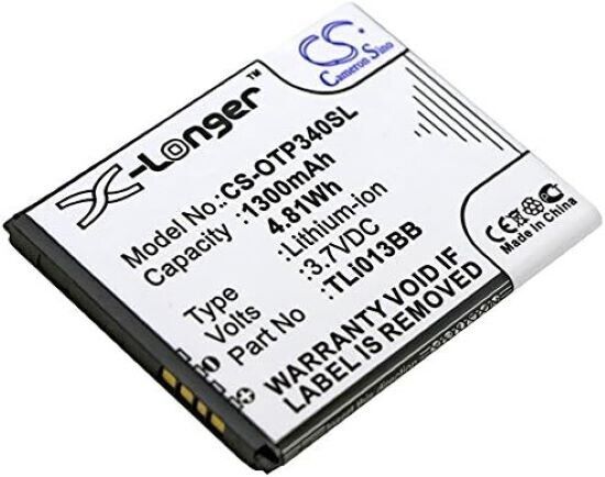 CS-OTP340SL Battery 1300mAh compatible with [Orange] Klif, compatible with [Alca