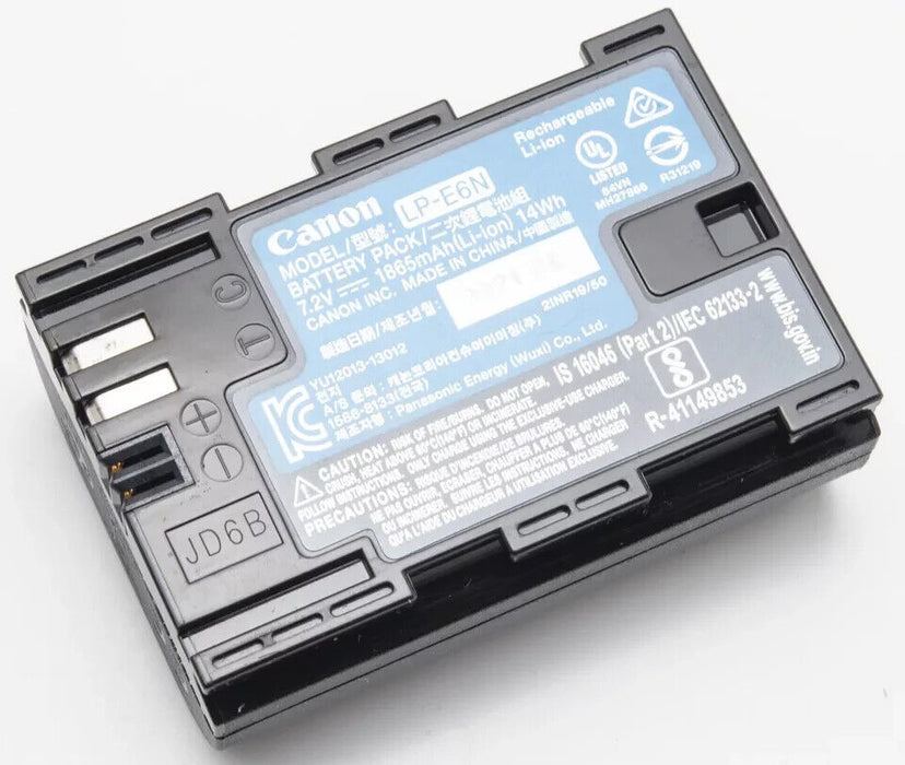 Original Canon Battery Pack LP-E6N LP E6N LPE6N Li-ion
