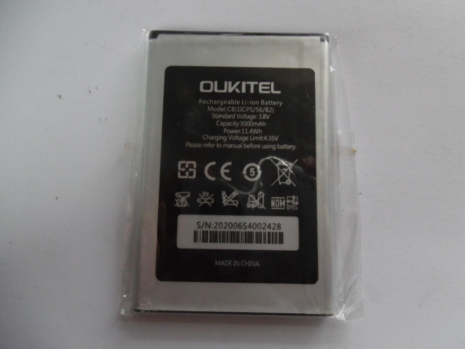 Original Oukitel C8 / C8 4G (1ICP5/56/82) Battery 3000mAh