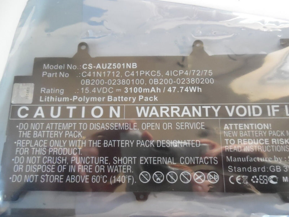 Notebook battery Asus CS-AUZ501NB (3100 mAh, 15.4 V)