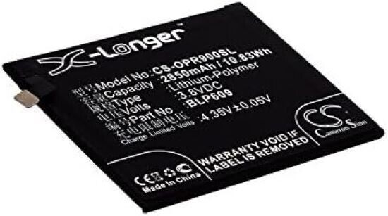 CS-OPR900SL Battery 2850mAh compatible with [OPPO] F1 Plus, R9, R9 Dual SIM, R9