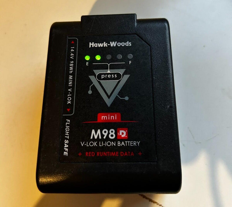 Hawk Woods VL-M98D 14.4V 98Wh Mini V-Lok (V-mount) Data Lithium-Ion battery