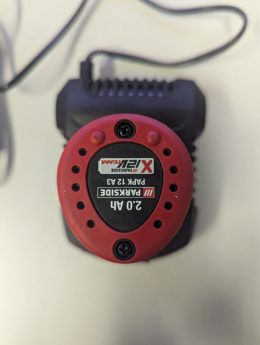 Parkside Rechargeable Battery 12V 2Ah + PLGK 12A2 Charger (Eu Plug)