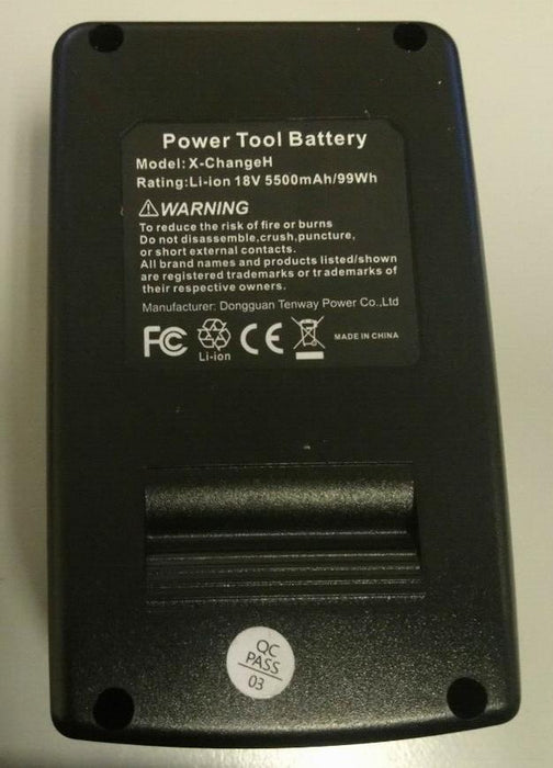 18V 5.5Ah Li-ion Replacement Battery X-ChangeH