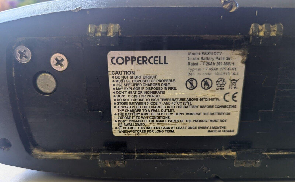 Coppercell ES275DTY Battery 7.26ah