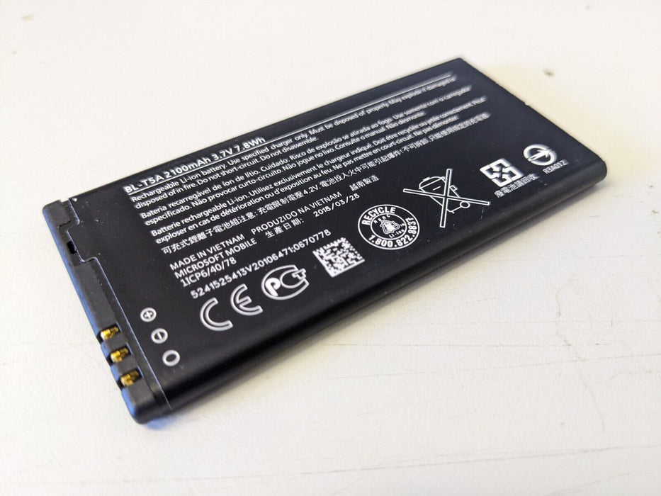 Genuine Nokia Microsoft BL-T5A, BV-T5A Battery For Lumia 730 735 550 738 USED