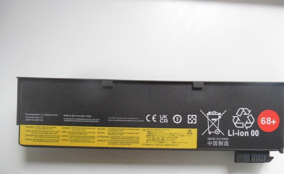 Replacement battery for Lenovo 45N1777 TP Battery