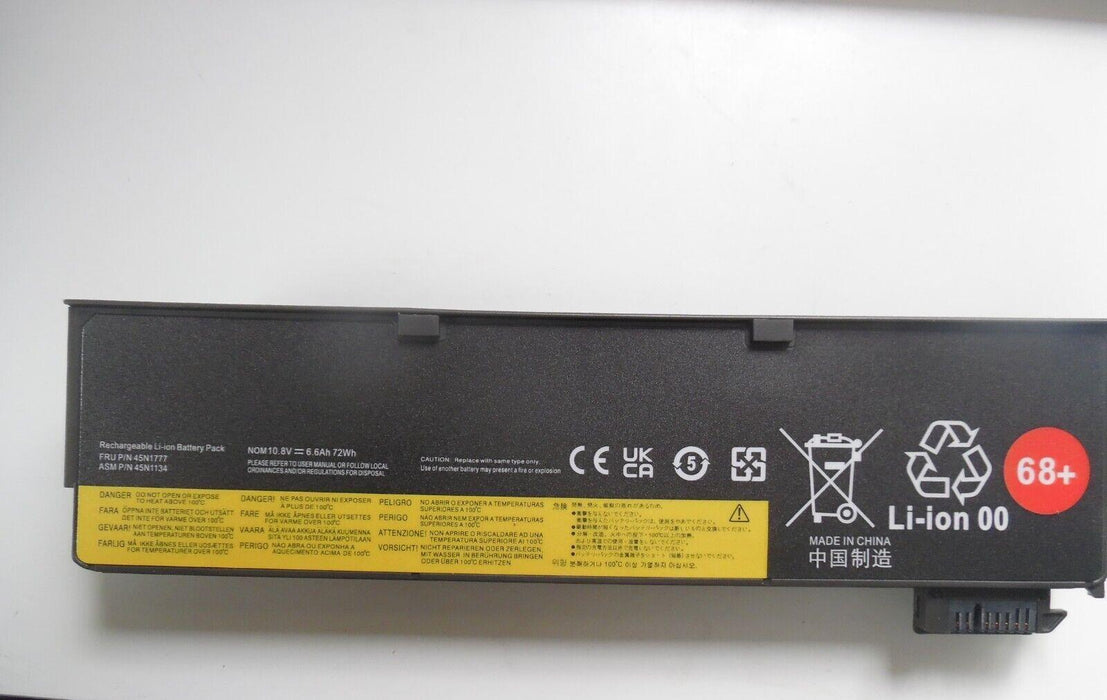 Replacement battery for Lenovo 45N1777 TP Battery