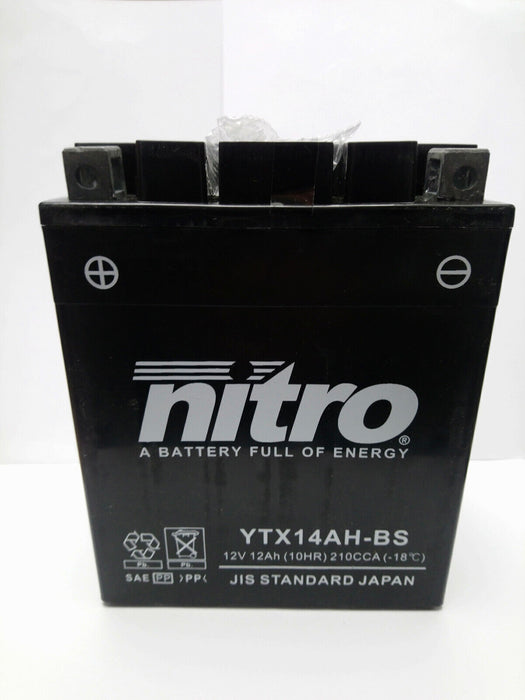 NITRO Battery YTX14-BS SLA AGM GEL 12V/12Ah