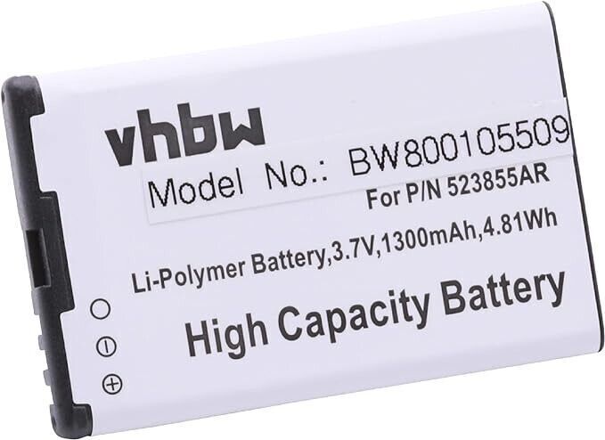 vhbw Battery 1300mAh (3.7V) for Smartphone, Phone, Mobile Sagem Alium, 253491226