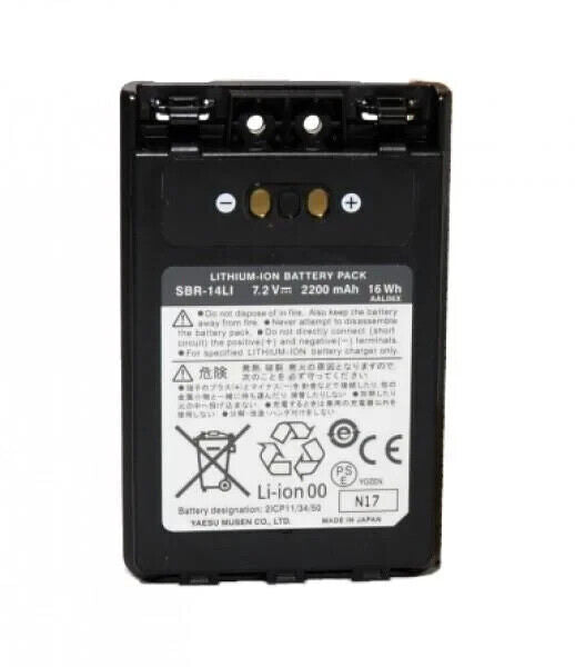 GENUINE YAESU SBR-14LI 7.2V 2200MAH LI-ION BATTERY PACK FOR FT2DE.
