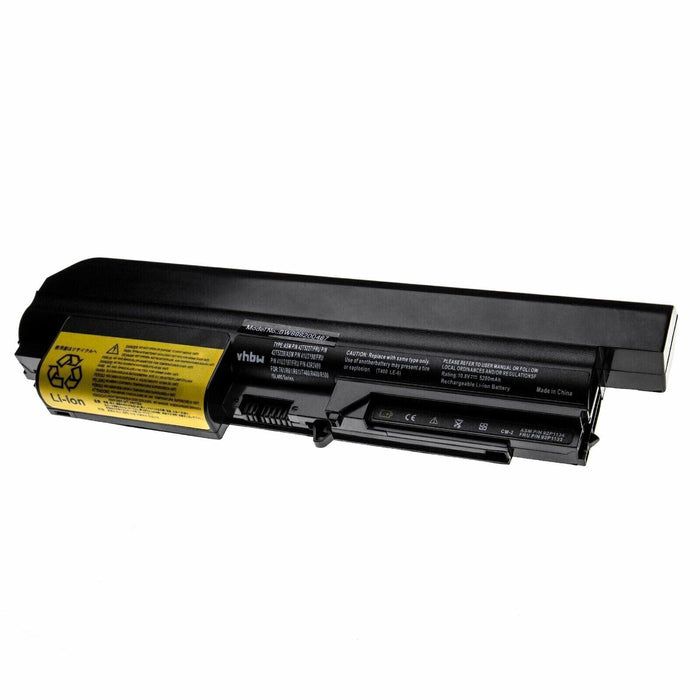 Battery 5200mAh for IBM ASM 42T5265, FRU 42T5262, FRU 42T5264