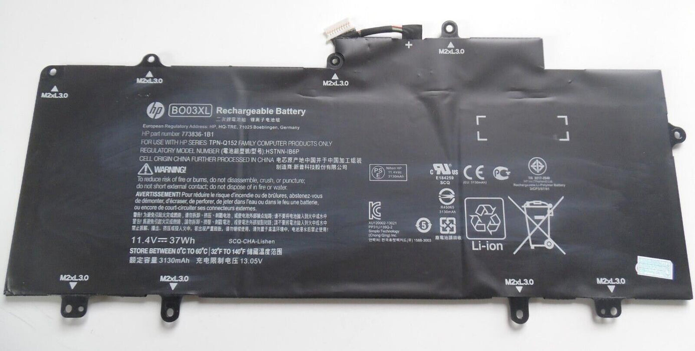 HP BATTERY 3130mAh for HP Chromebook BO03XL, HSTNN-IB6P