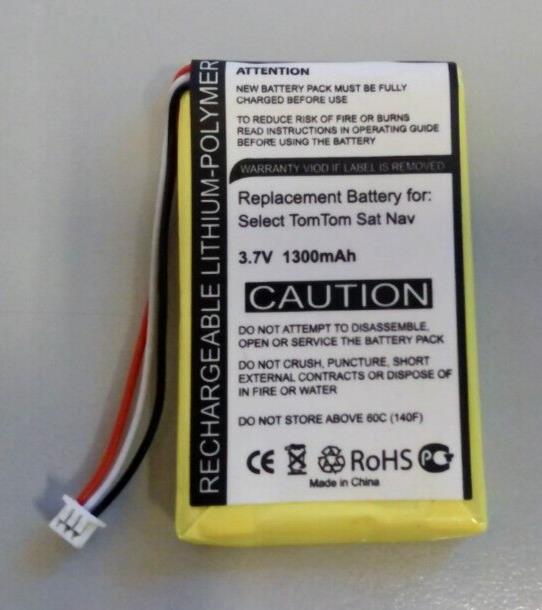 Battery for TOMTOM Go530 1300 mAh