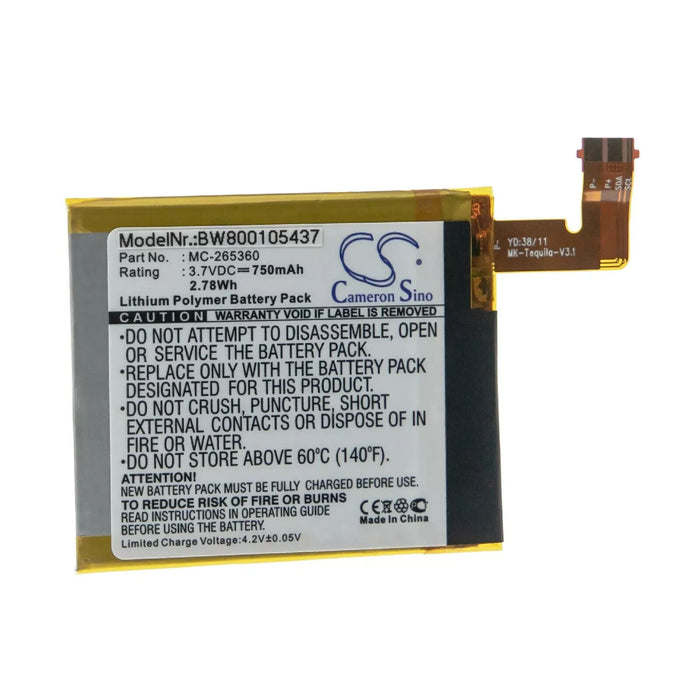 BATTERY 750mAh 3.7V for Amazon Kindle 515-1058-01 / M11090355152