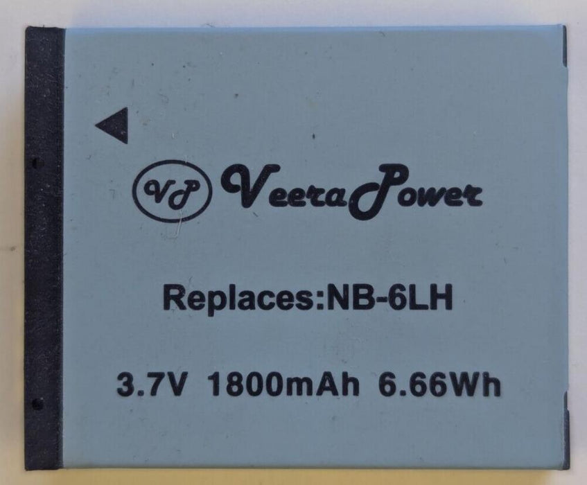 Battery for Canon NB-6LH PowerShot 1800mAh D10 / D20 / D30