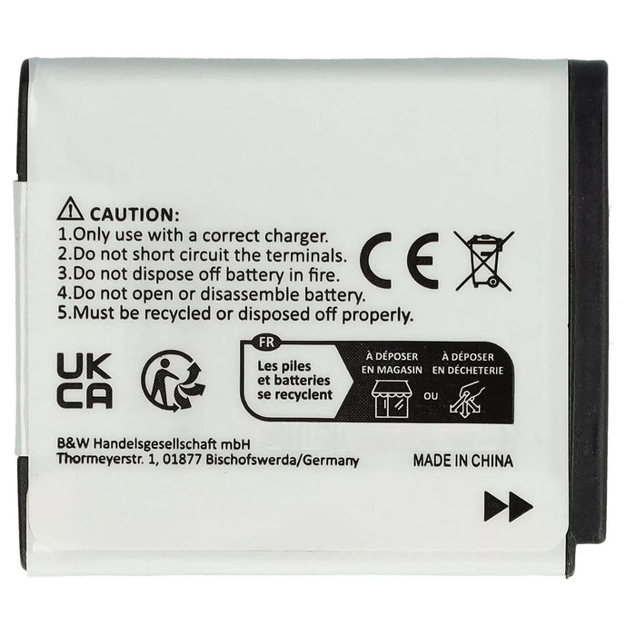 VHBW Replacement Battery for Fuji / Fujifilm NP-50  3.7V 650mAh  2.4Wh
