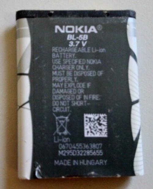 Nokia Used BL-5B Battery N80 N83 6021 5300 5208 5140 6020 5320 7360 890mAh
