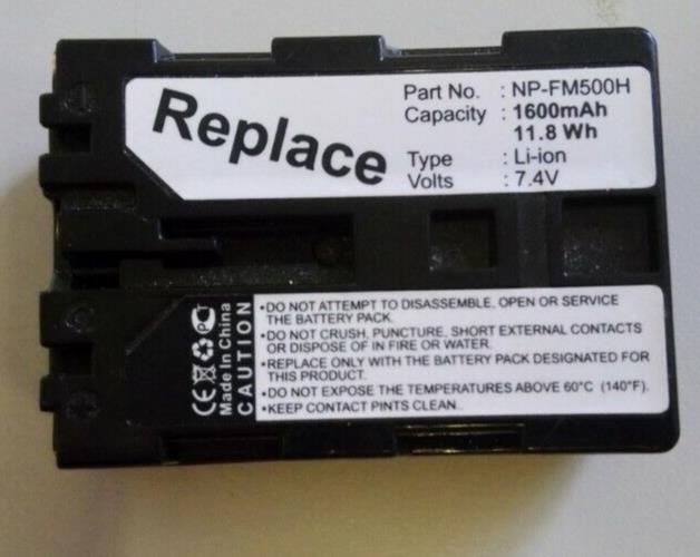 NP-FM500H Replacement Battery For Sony Alpha a99 II DSLR-A100 A100H DSLR-A100K