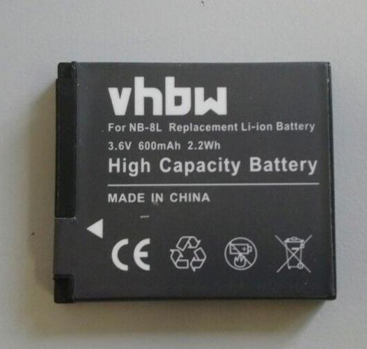Replacement battery for Canon Powershot A2200 A3000 IS A3100 IS A3200 IS(NB-8L)