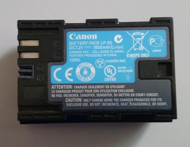 Canon LP-E6 Battery – Used, Good Condition