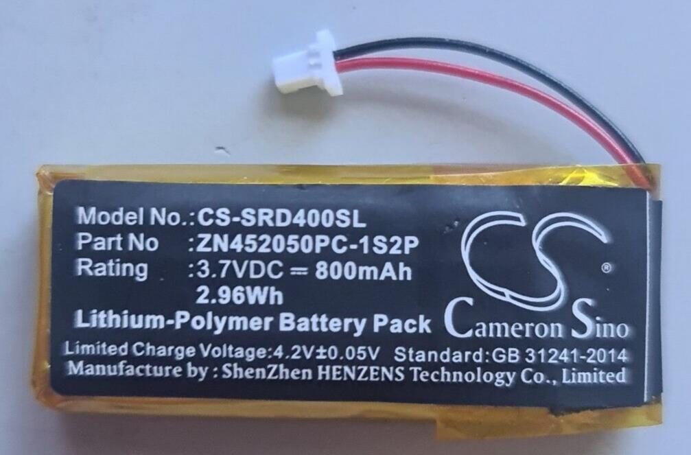 Cameron Sino CS-SRD400SL Li-Poly Battery Pack 800mAh 3.7VDC