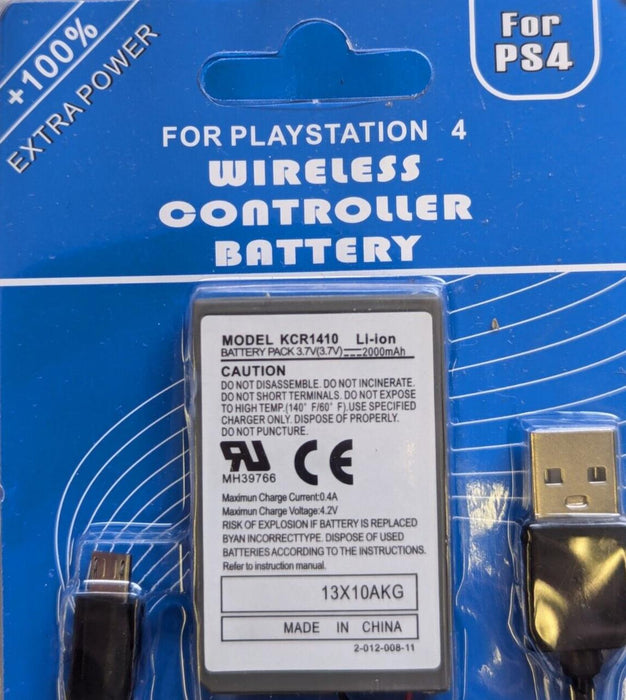 Replacement rechargeable Battery for PS4 wireless controller,MODEL KCR1410