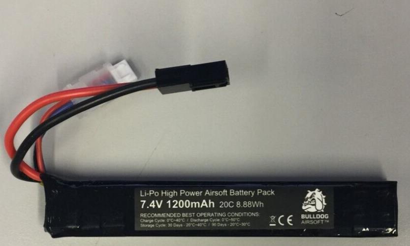 Bulldog Li-Po 1200mAh 11.1V 20C 13.32Wh High Power Airsoft Battery Block