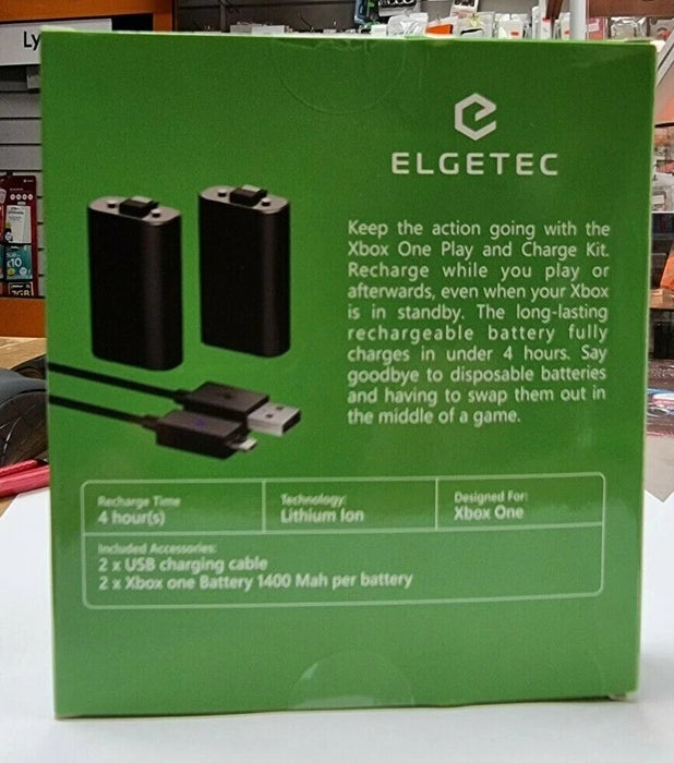 Xbox One X/S Play&Charge Kit Rechargeable Battery Pack +  Cable Twin Pack