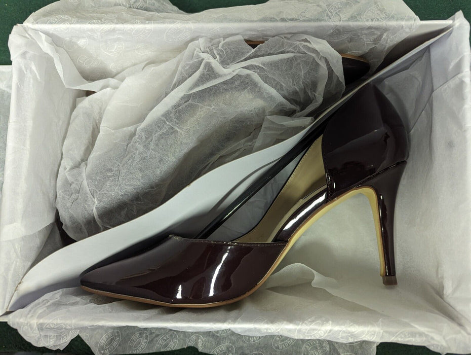 Steve Madden 'Rachhell' Burgundy Patent Heels UK 7.5