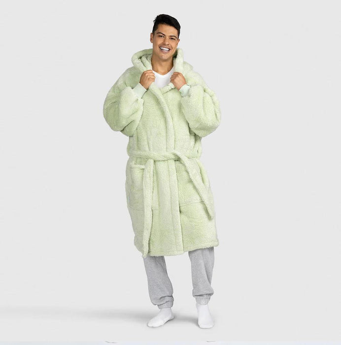 The Oodie Blanket Robe: Dressing Gown - Plush Green - Adult